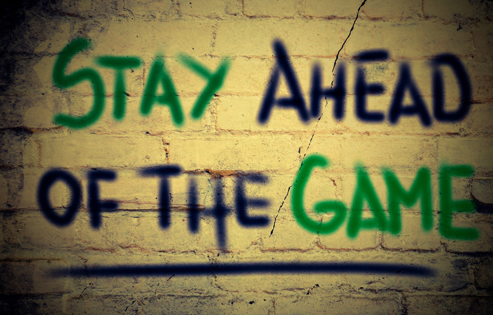 Stay Ahead Of The Game Concept